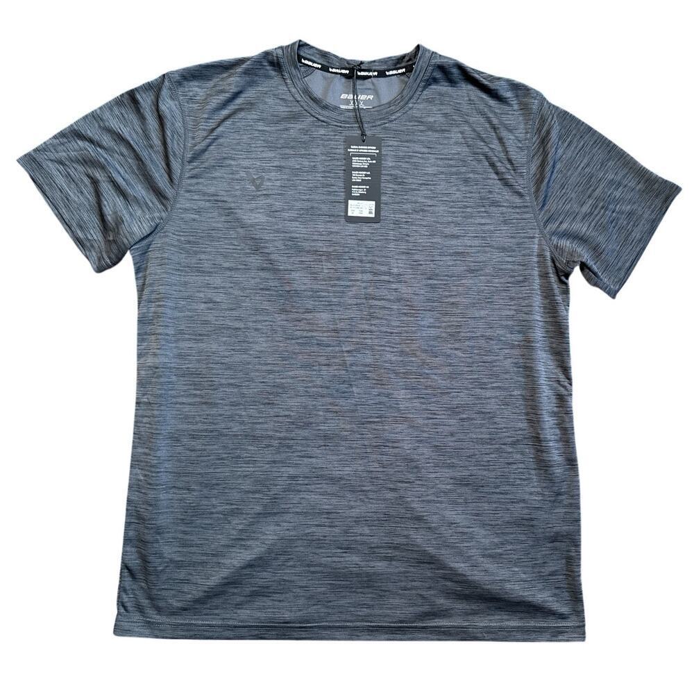 Bauer Charcoal Warmth Tech Short Sleeve Tee Shirt Men's Size XXL NWT